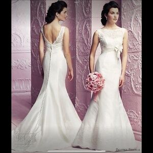Paloma Blanca Wedding Dress,  Size, 10, Ivory
